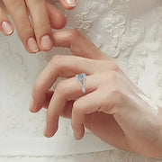 3.50 CT Radiant Cut Moissanite Engagement Ring Mapple Gems